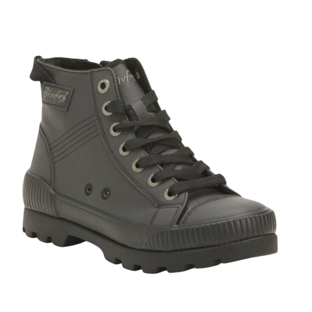 Blowfish Malibu Black High Top Sneakers Size 6.5 Lace Up